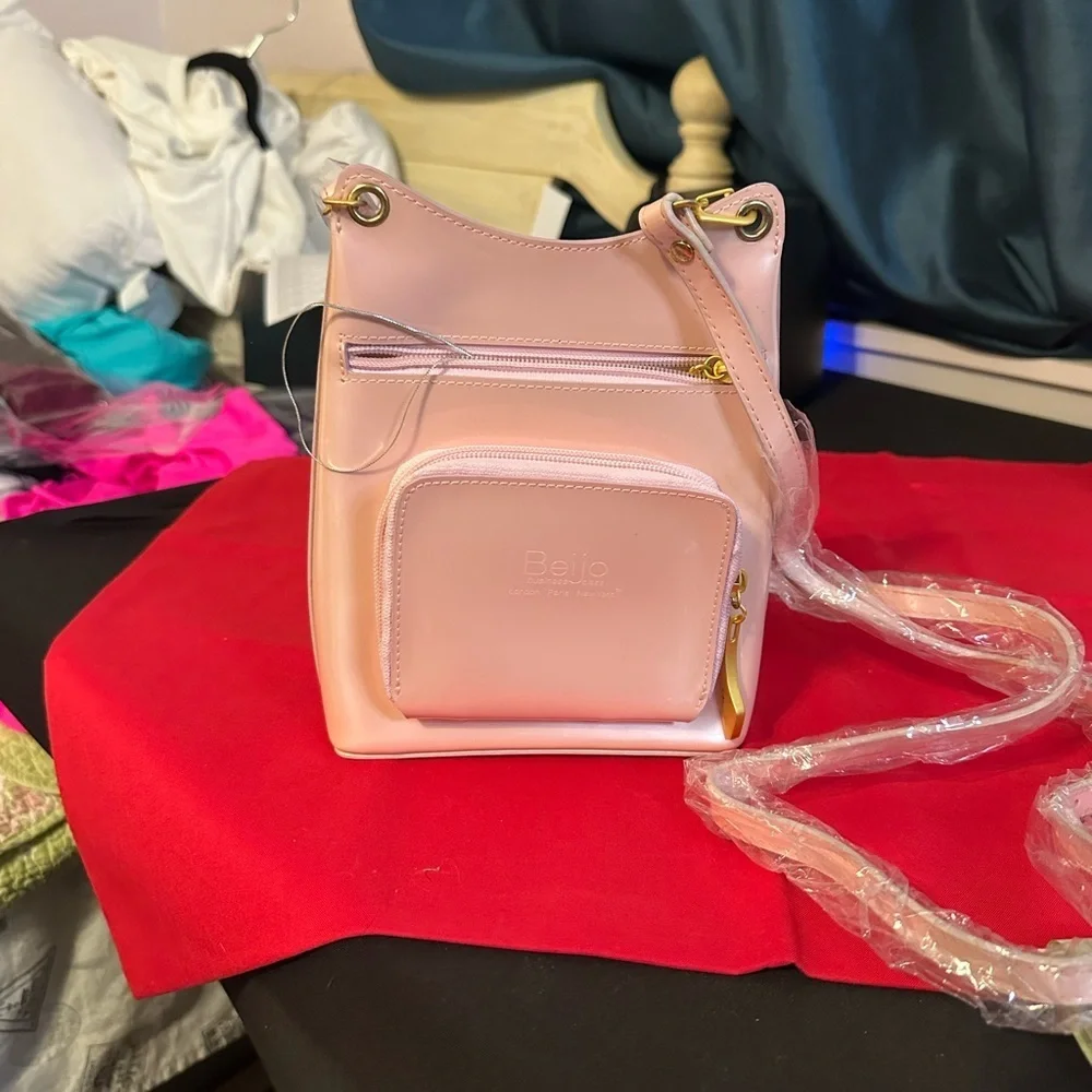Beijo Pink Women's Crossbody Bag with an Adjustable Strap NWOT